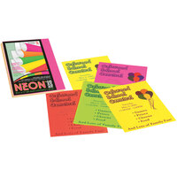Pacon 104331 8 1/2 inch x 11 inch Assorted Neon Color Pack of 24# Multi-Purpose Paper - 100 Sheets