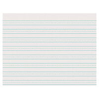 Pacon 2637 8 1/2 inch x 11 inch White Skip-A-Line 1/4 inch Dotted 1/2 inch Ruled Ream of 30# Newsprint Paper - 500 Sheets