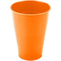 Creative Converting 28191071 12 oz. Sunkissed Orange Plastic Cup - 20/Pack