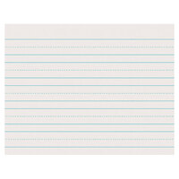 Pacon 2631 8 1/2 inch x 11 inch White Skip-A-Line 1/2 inch Dotted 1 inch Ruled Ream of 30# Newsprint Paper - 500 Sheets