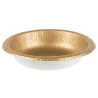 Creative Converting 173276 20 oz. Glittering Gold Paper Bowl - 200/Case