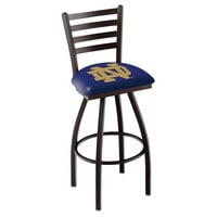 Holland Bar Stool L01430ND-ND University of Notre Dame Swivel Stool with Ladder Back and Padded Seat