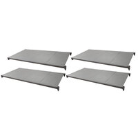 Cambro CBSK2436S4580 Camshelving® Basics Plus 24" x 36" Shelf Kit with 4 Solid Shelves