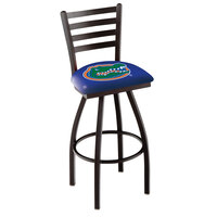 Holland Bar Stool L01430FlorUn University of Florida Swivel Stool with Ladder Back and Padded Seat
