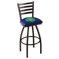 Holland Bar Stool L01430ND-Shm University of Notre Dame Swivel Stool with Ladder Back and Padded Seat
