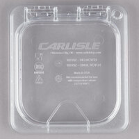 Carlisle 10318Z07 StorPlus EZ Access 1/6 Size Clear Polycarbonate Hinged Lid with Handle