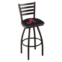 Holland Bar Stool L01430AL-A University of Alabama Swivel Stool with Ladder Back and Padded Seat