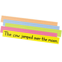 Pacon 1733 24 inch x 3 inch Assorted Bright Color Pack of Sentence Strips - 100 Sheets
