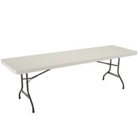 Lifetime Folding Table, 30 inch x 96 inch Plastic, Almond - 2984