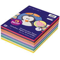 SunWorks 6555 9 inch x 12 inch Assorted Color Ream of 45# Construction Paper - 500 Sheets