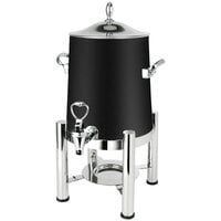 Eastern Tabletop 3123MB Pillar'd 3 Gallon Black Coated Stainless Steel Coffee Urn with Fuel Holder