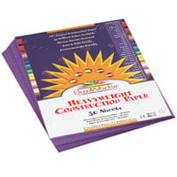 SunWorks 7203 9 inch x 12 inch Violet Pack of 58# Construction Paper - 50 Sheets