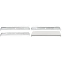 Cambro CPSK1848VS4480 Camshelving® Premium 18" x 48" Shelf Kit with 1 Solid and 3 Vented Shelves