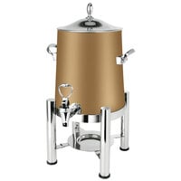 Eastern Tabletop 3123RZ Pillar'd 3 Gallon Bronze Coated Stainless Steel Coffee Urn with Fuel Holder