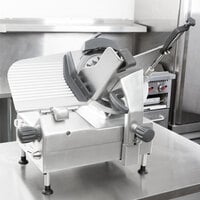 Hobart EDGE13A-11 13 inch Heavy Duty Automatic Gravity Feed Meat Slicer - 1/2 hp
