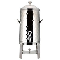 Bon Chef 42005-1C-H Contemporary 5 Gallon Insulated Hammered Stainless Steel Coffee Chafer Urn with Chrome Trim