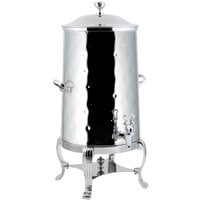 Bon Chef 40005CH-H Aurora 5 Gallon Insulated Hammered Stainless Steel Coffee Chafer Urn with Chrome Trim