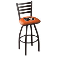 Holland Bar Stool L01430PhiFly-O Philadelphia Flyers Swivel Stool with Ladder Back and Padded Seat