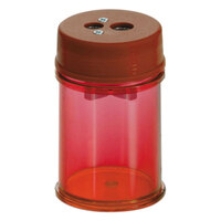 Officemate 30240PK Red Manual Twin Pencil / Crayon Sharpener - 8/Pack