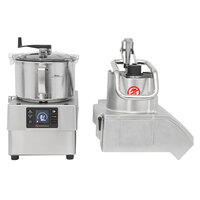 Sammic CK-45V Variable-Speed Combination Food Processor with 5.5 Qt. Stainless Steel Bowl, Full Moon Pusher Continuous Feed - 3 hp