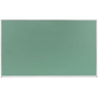 Aarco DS4872G 48 inch x 72 inch Green Satin Anodized Aluminum Frame Porcelain Chalkboard