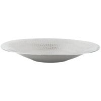 American Metalcraft HMOV1418 18 inch x 14 inch Oval Hammered Stainless Steel Serving Bowl