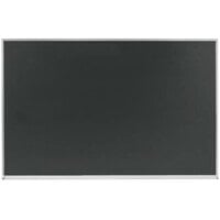 Aarco DS4860S 48 inch x 60 inch Slate Gray Satin Anodized Aluminum Frame Porcelain Chalkboard