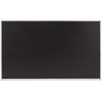 Aarco DC3660B 36 inch x 60 inch Black Satin Anodized Aluminum Frame Slate Composition Chalkboard