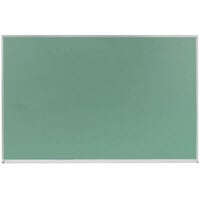 Aarco DS3648G 36 x 48 inch Green Satin Anodized Aluminum Frame Porcelain Chalkboard