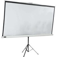 Aarco TPS-84 84 inch x 84 inch Matte White Tripod Floor Standing Manual Projection Screen