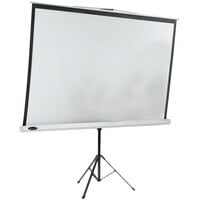 Aarco TPS-70 70 inch x 70 inch Matte White Tripod Floor Standing Manual Projection Screen