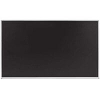 Aarco DC4872B 48 inch x 72 inch Black Satin Anodized Aluminum Frame Slate Composition Chalkboard
