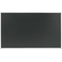 Aarco DS4872S 48 inch x 72 inch Slate Gray Satin Anodized Aluminum Frame Porcelain Chalkboard
