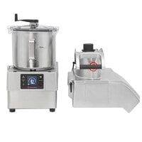 Sammic CK-38V Variable-Speed Combination Food Processor with 8.5 Qt. Stainless Steel Bowl, Continuous Feed - 3 hp