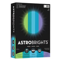 Astrobrights 20274 8 1/2" x 11" Assorted Cool Color Ream of 24# Color Paper - 500 Sheets