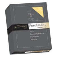 Southworth 994C 8 1/2 inch x 11 inch Gold Ream of 24# Parchment Paper - 500 Sheets