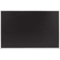 Aarco DC4860B 48 inch x 60 inch Black Satin Anodized Aluminum Frame Slate Composition Chalkboard