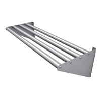 Advance Tabco DT-6R-60 Stainless Steel Tubular Wall Mounted Drainage Shelf - 15 inch x 60 inch