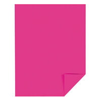 Astrobrights 22681 8 1/2 inch x 11 inch Fireball Fuchsia Ream of 24# Color Paper - 500 Sheets