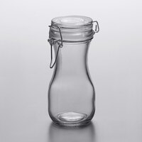 Acopa 8.5 oz. Glass Carafe with Resealable Lid - 12/Case