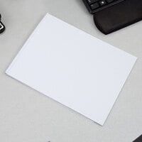 TOPS 33051 8 1/2 inch x 11 inch Quadrille Ruled White Gum-Top Writing Pad - 12/Pack