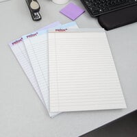 TOPS 63116 Prism+ 8 1/2 inch x 11 3/4 inch Wide Ruled Assorted Color Perforated Legal Pad - 6/Pack