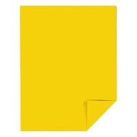 Astrobrights 22531 8 1/2 inch x 11 inch Solar Yellow Ream of 24# Color Paper - 500 Sheets
