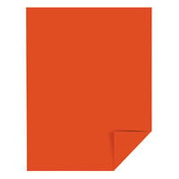 Astrobrights 22761 8 1/2 inch x 11 inch Orbit Orange Pack of 65# Smooth Color Paper Cardstock - 250 Sheets