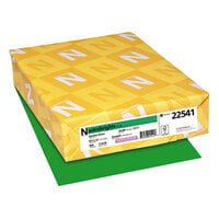 Astrobrights 22541 8 1/2 inch x 11 inch Gamma Green Ream of 24# Color Paper - 500 Sheets
