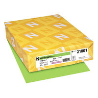 Astrobrights 21801 8 1/2 inch x 11 inch Martian Green Ream of 24# Color Paper - 500 Sheets