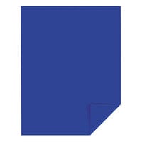 Astrobrights 21911 8 1/2 inch x 11 inch Blast-Off Blue Pack of 65# Smooth Color Paper Cardstock - 250 Sheets