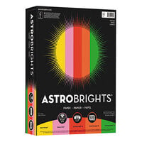 Astrobrights 21224 8 1/2 inch x 11 inch Assorted Vintage Color Ream of 24# Color Paper - 500 Sheets