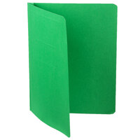 Oxford 52503 8 1/2 inch x 11 inch Green Report Cover with 3 Fasteners - 25/Box