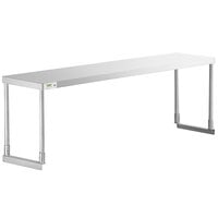 Regency Stainless Steel Single Deck Overshelf - 12" x 60" x 19 1/4"